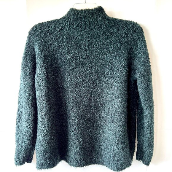 Ann Taylor Loft Forest Green Chunky Knit Sweater, Size M, Petite, Excellent! - Picture 2 of 13